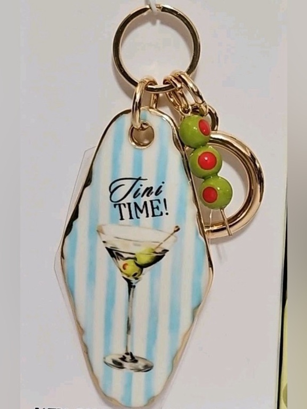 Piper K "Tini Time" Martini Keychain and Bag Charm NIB - Picture 3 of 3